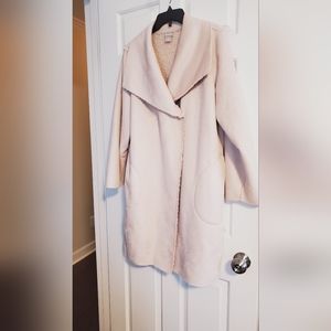 Chico's blush pink faux suede jacket, Size 2